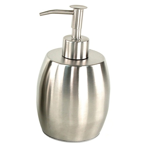 Soap Dispenser, Gedy NI81, Round Stainless Steel Soap Dispenser NI81-38